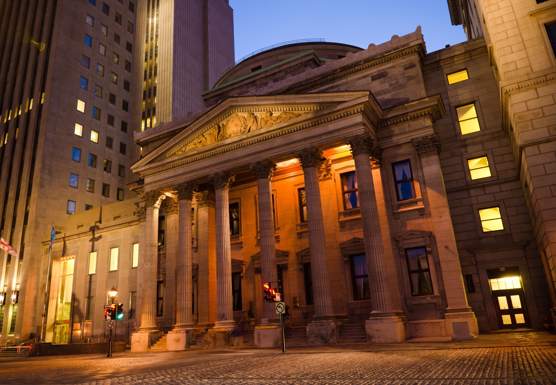 Bank of Montreal at Place d'Armes in Quebec